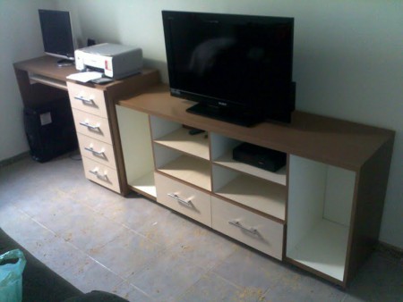 Rack para TV e Bancada para computador  
